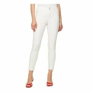 Sanctuary Women High-Rise Stripe Ankle Length Skinny Jeans White Size 27,$89 NWT